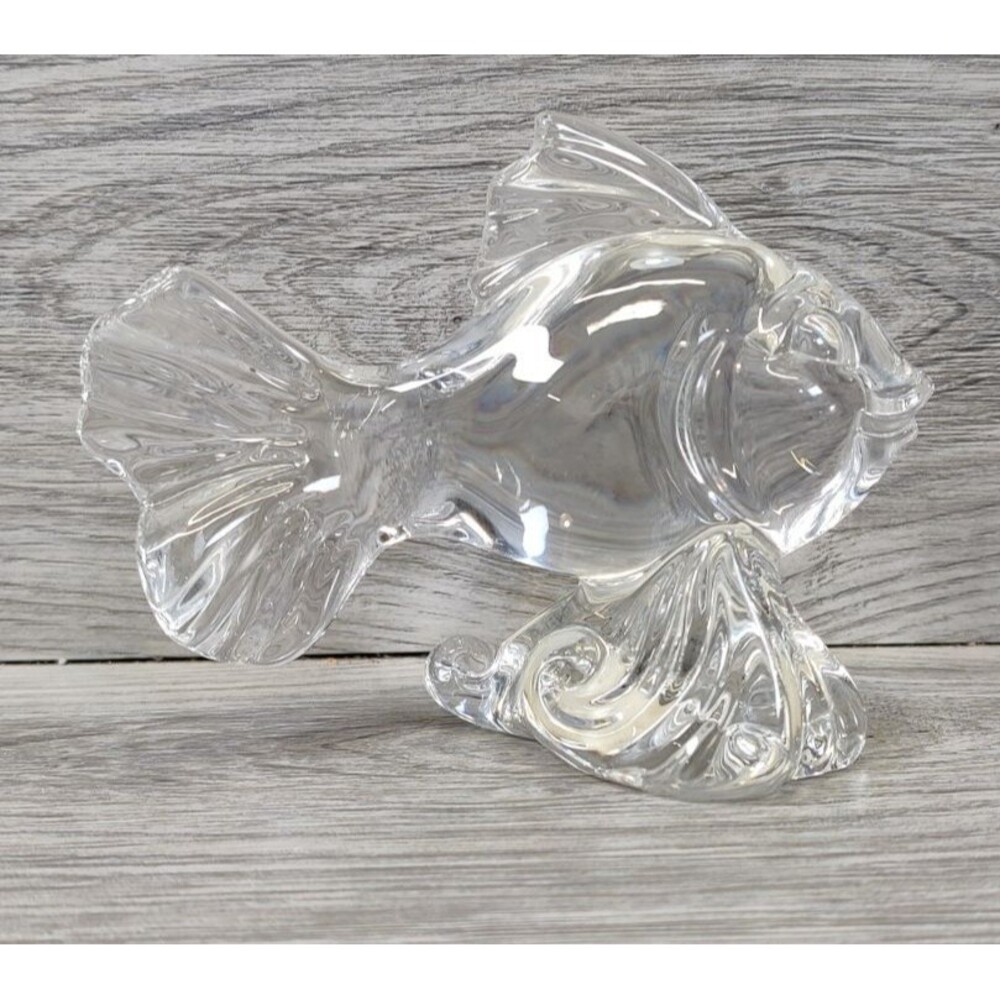 Princess House Pets Goldfish Figurine Fish Paperweight 24% Lead Crystal Germany